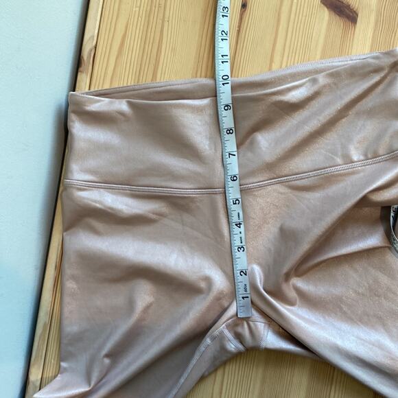 Athleta Elation Shimmer Tight In Powervita Mocha Latte M - Picture 11 of 12